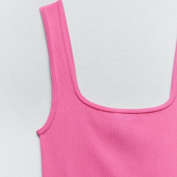 Zara Seamless Crop Tank Top - M/L - BNWT - Picture 4 of 10